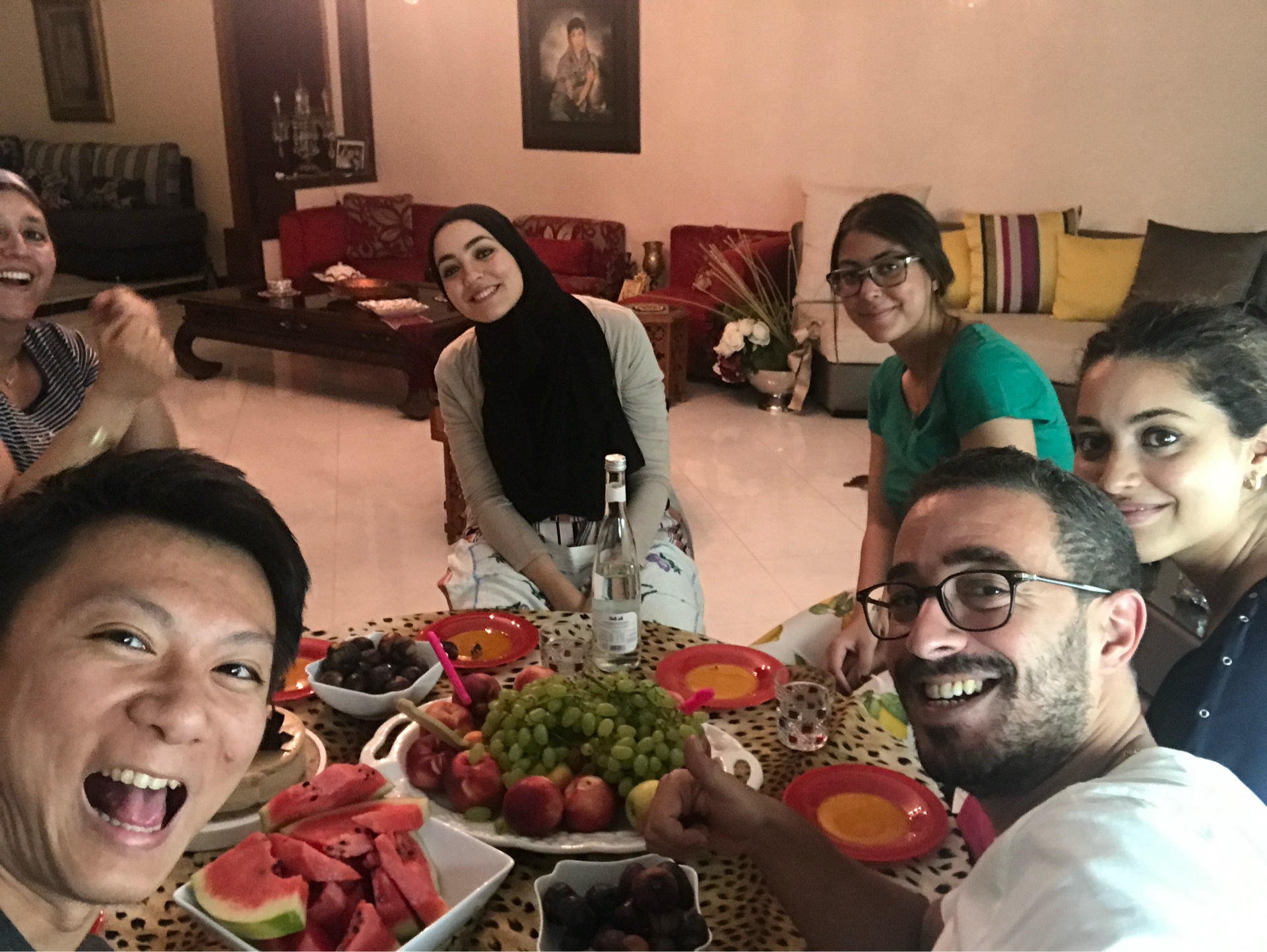 Home dining at Ahmed's place in Fez